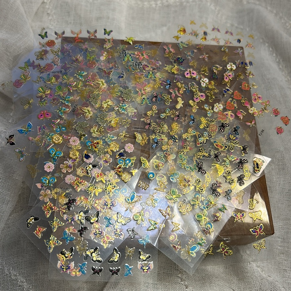 30+ sheets of Nail Art stickers stamps